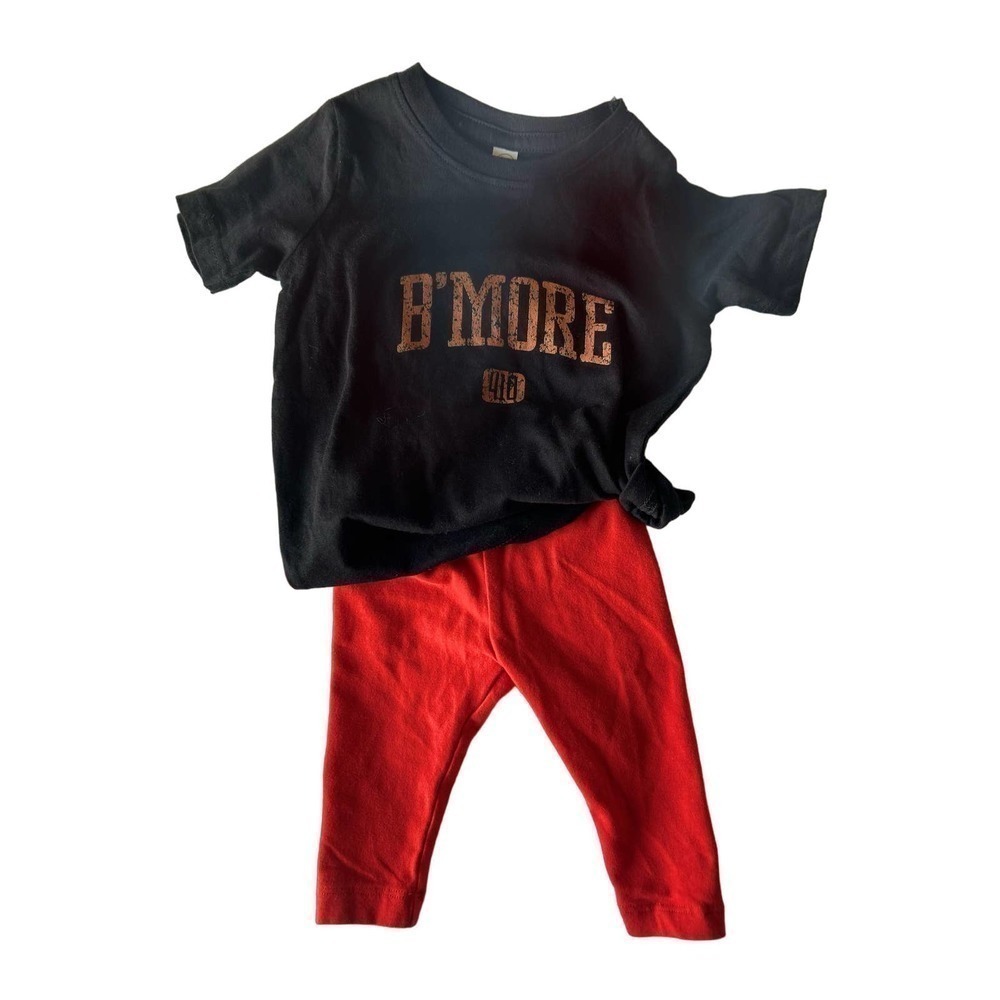 Baltimore Fans! B’More T-Shirt tea collection pants (6-12 mos)